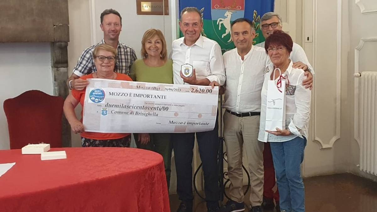 Brisighella, da Mozzo è importante una donazione di 2.620 euro