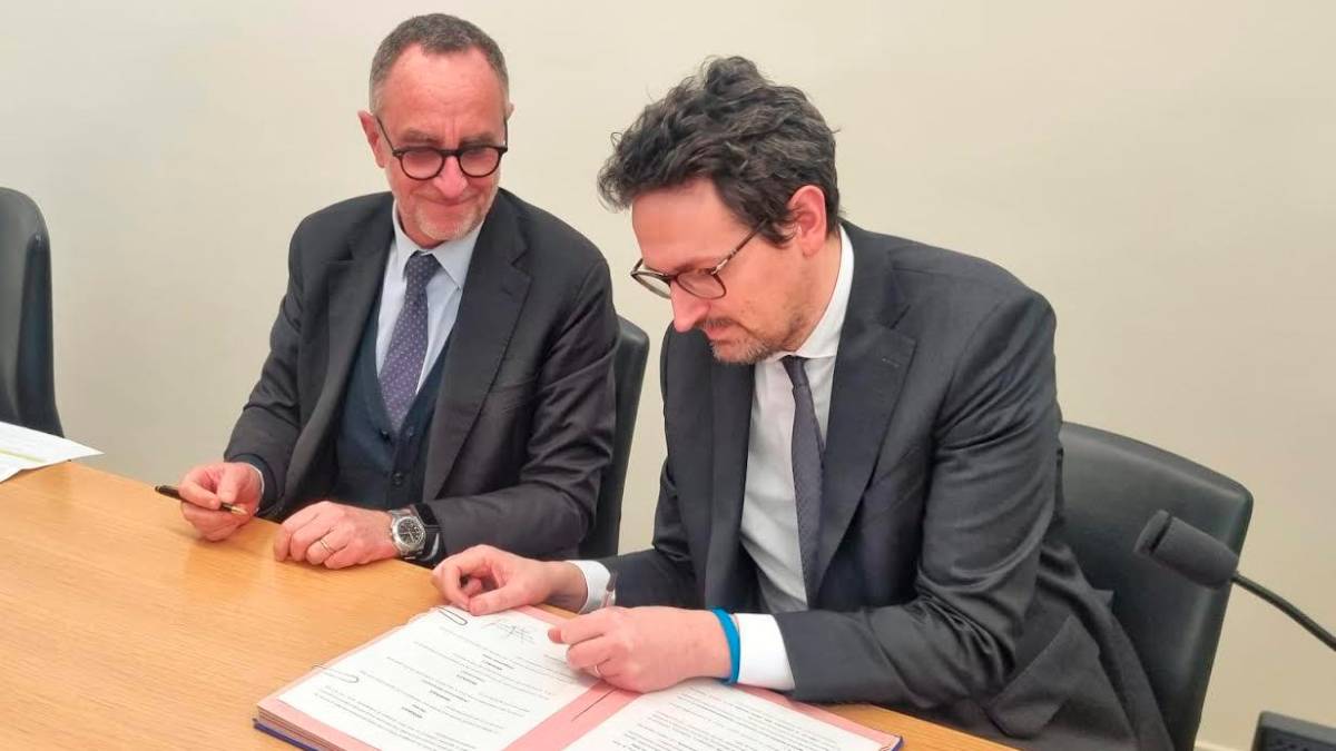 Francesco Benevolo, Presidente dell’Autorità di Sistema Portuale, con il sindaco Alessandro Barattoni