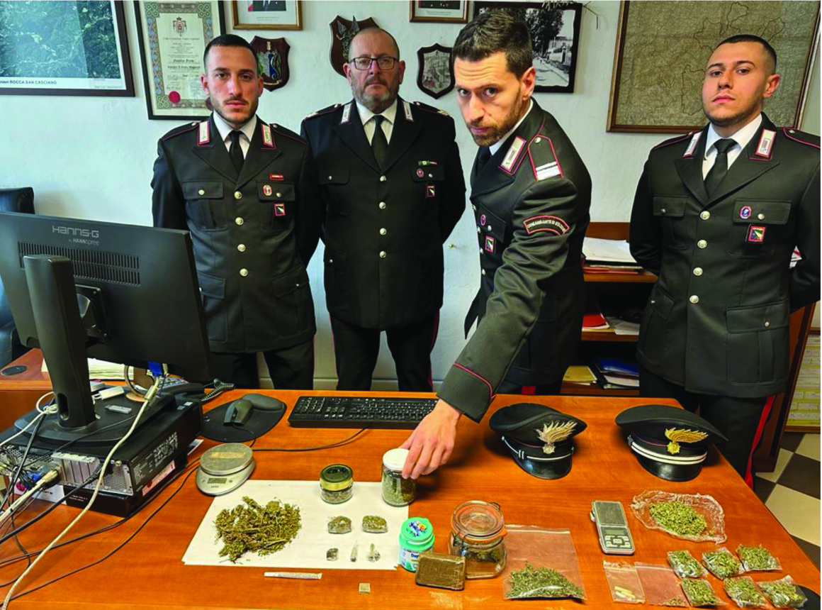 Val Montone, trovati con la droga: cinque denunciati