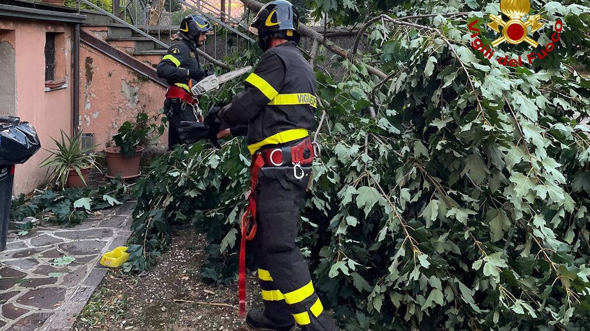 Maltempo, anche i Vigili del Fuoco di Forlì-Cesena in azione nel Modenese