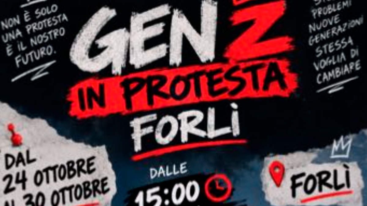 Il volantino della protesta organizzata sui social