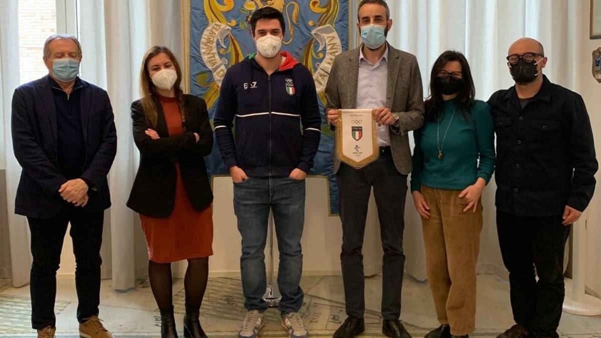 Cotignola, il Comune incontra Lorenzo Bilotti, l'atleta olimpico di Pechino