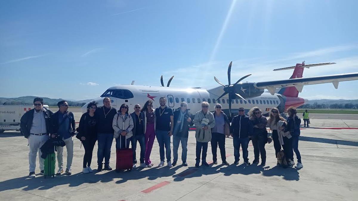 Forlì. Primo volo promozionale per Brindisi con Sigismondo Travel