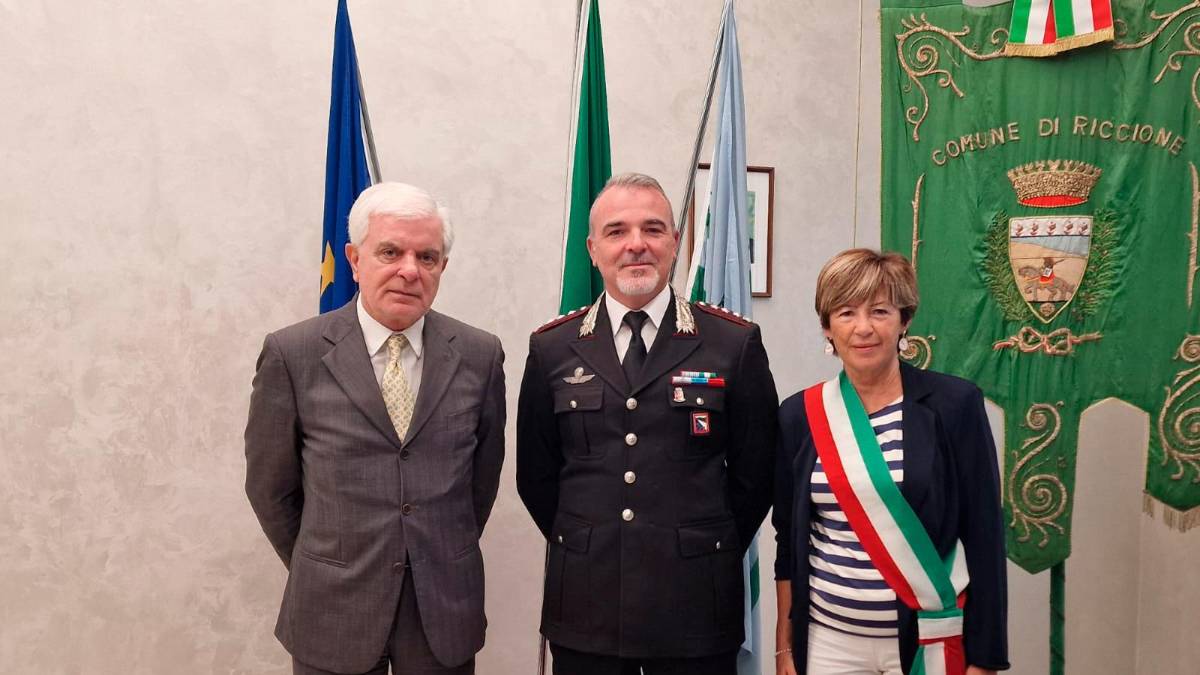 Riccione, la sindaca Angelini riceve il nuovo comandante provinciale dei Carabinieri Credidio