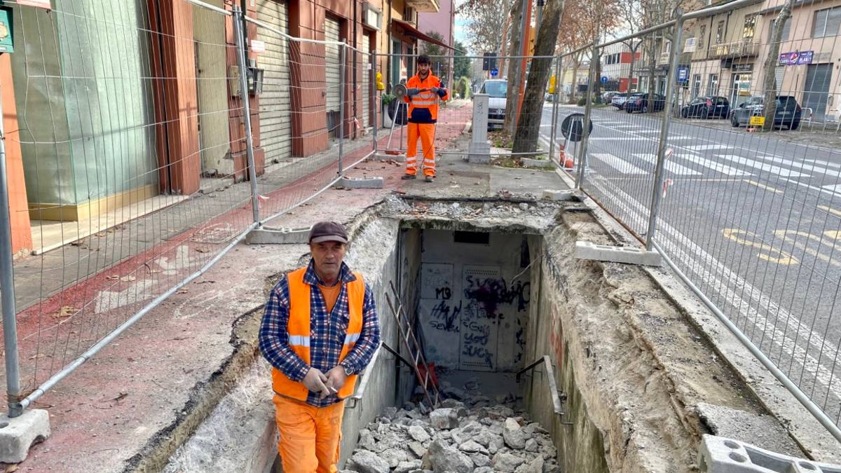 Cesena, chiuso il sottopasso di Viale Oberdan