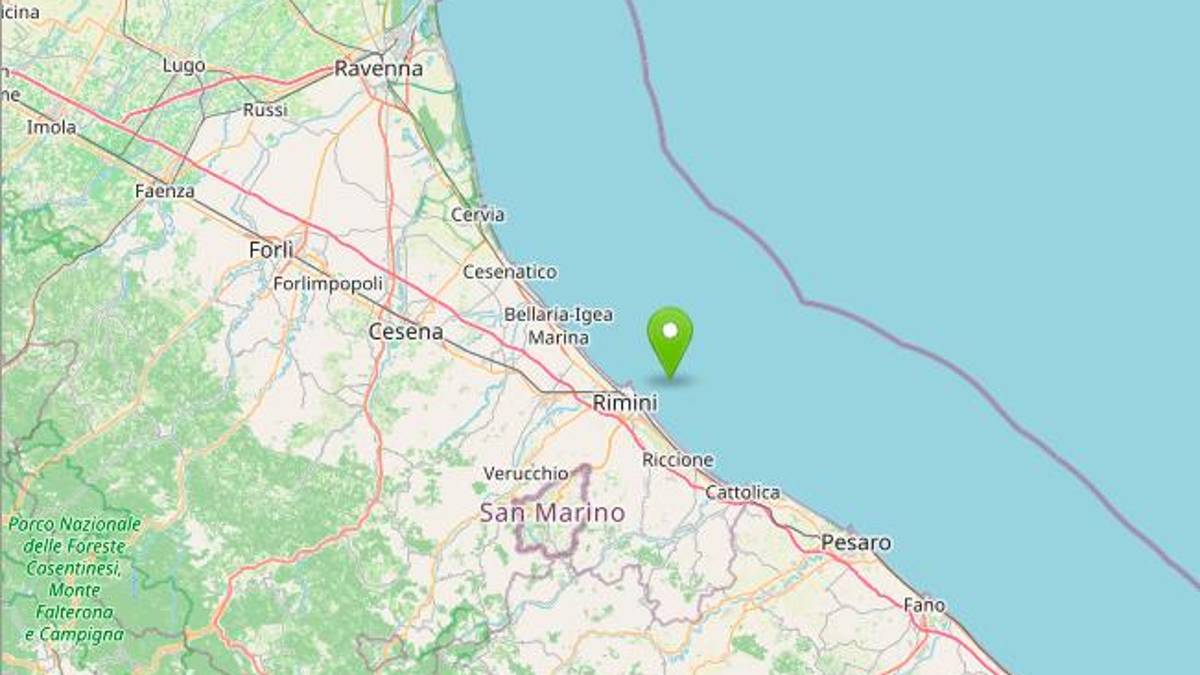 Terremoto, scossa di 3,2 gradi a Rimini