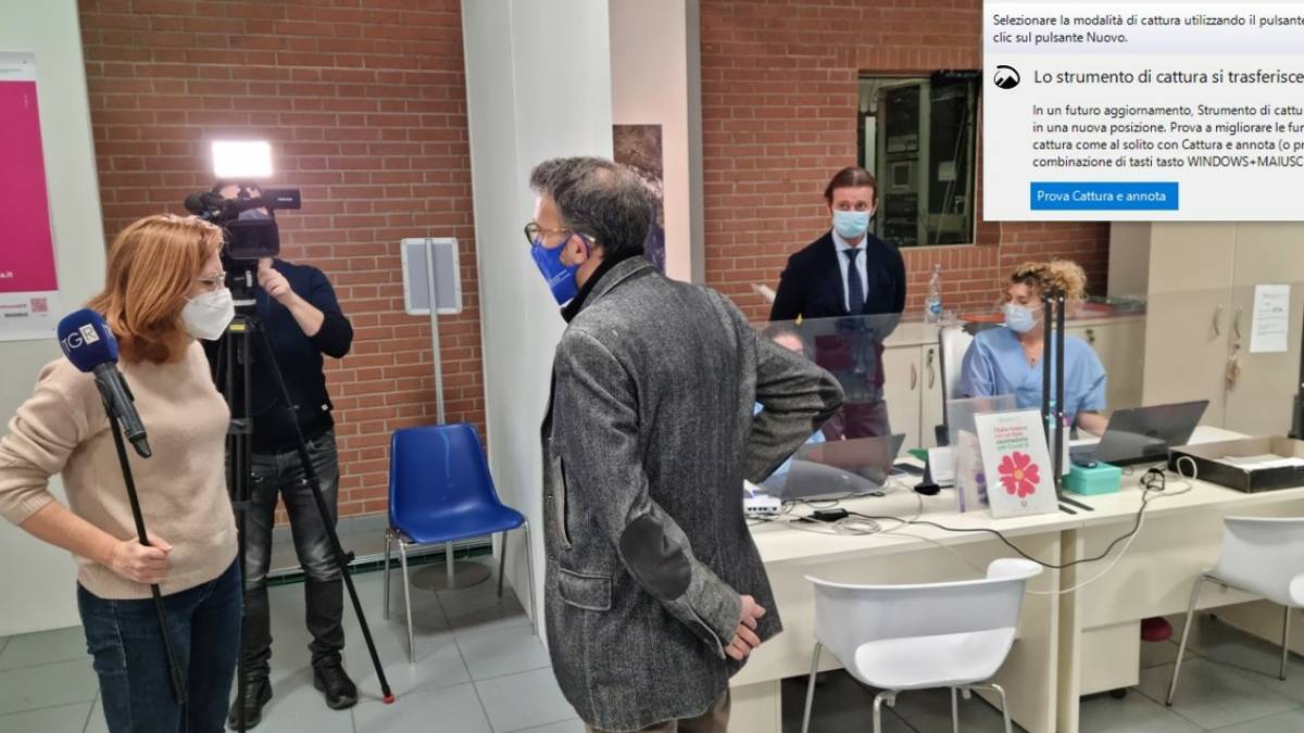 Forlì, il Tg3 regionale all'Hub vaccinale in Fiera