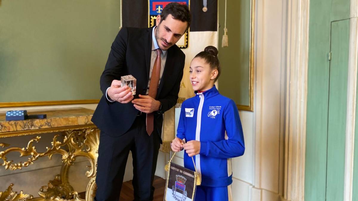 Ginnastica Ritmica, Elisabetta Valdifiori premiata dal sindaco di Cesena