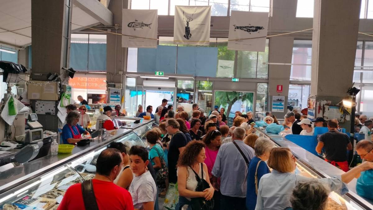 Rimini, riecco il pesce fresco al mercato coperto: Un bel primo giorno e i prezzi sono convenienti VIDEO