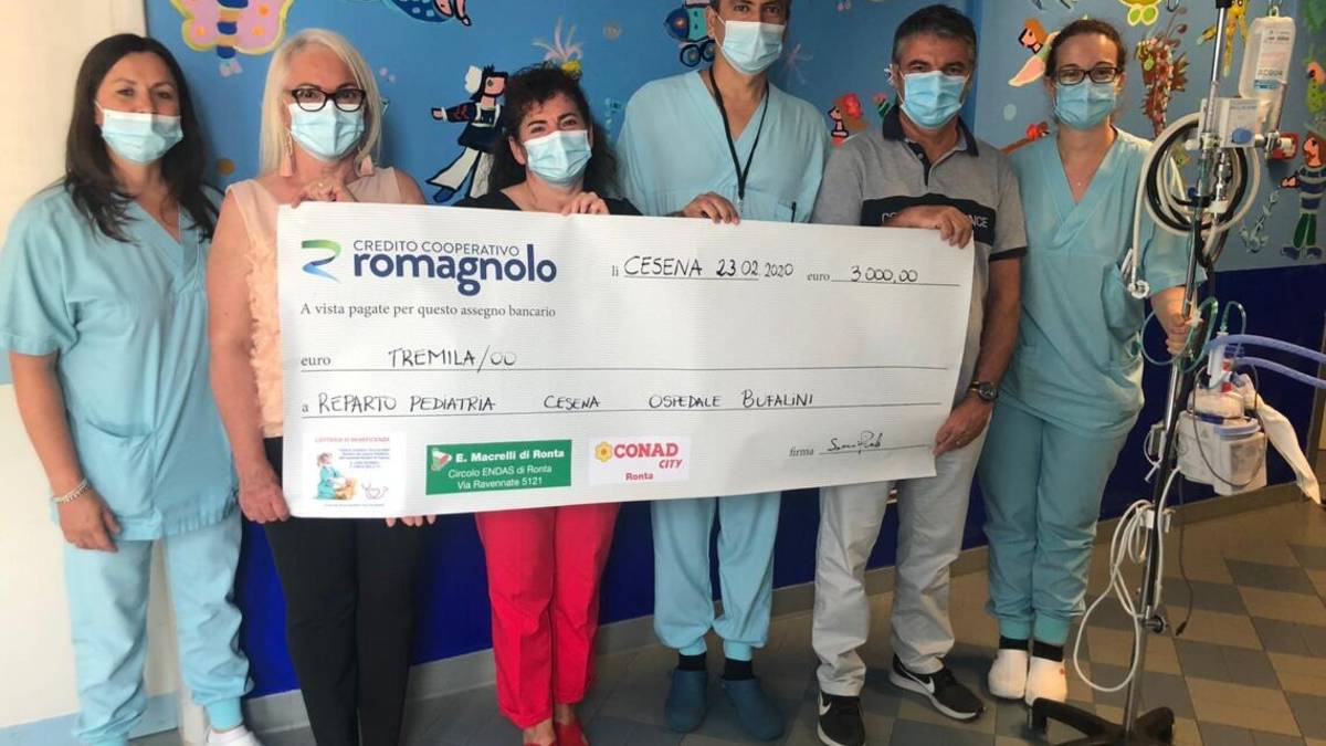 Nuova attrezzatura per la Pediatria del Bufalini di Cesena