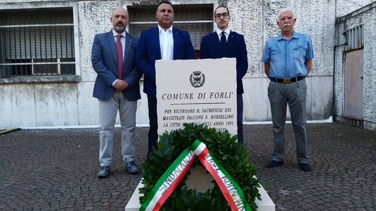Forlì, l'Ugl Romagna rende omaggio a Borsellino e alla sua scorta