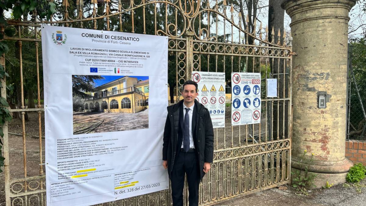 Scuola elementare Sala di Cesenatico: al via il consolidamento dell'edificio