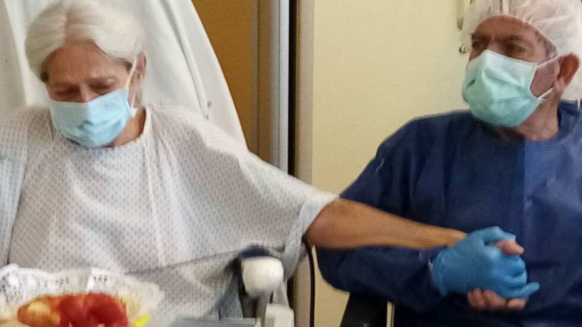 Il Coronavirus non divide Franco e Vilma, anniversario in corsia