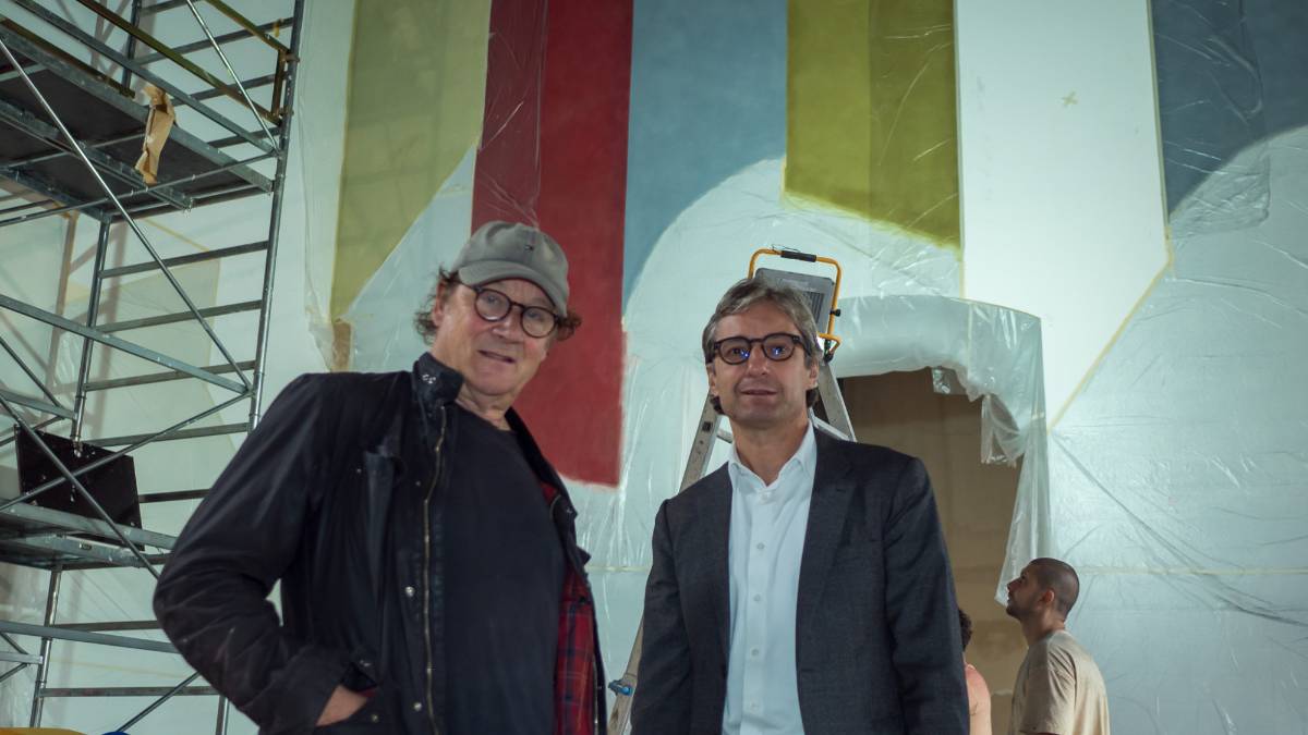 L’artista David Tremlett visita il nuovo Museo di Rimini