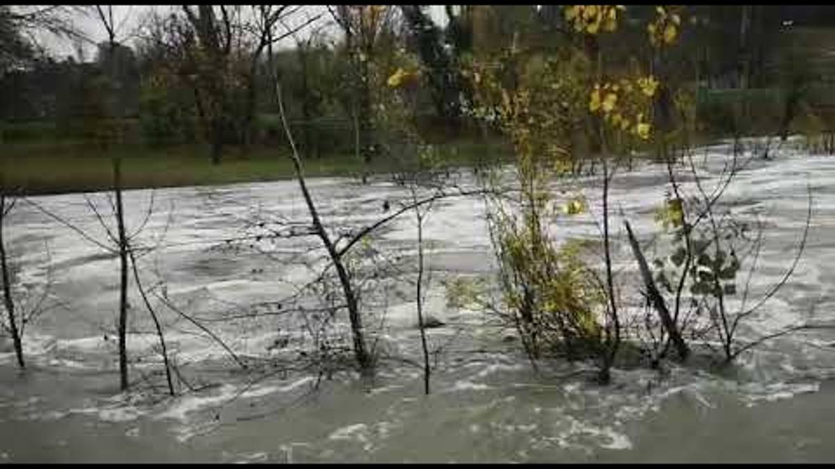 Imola, il Santerno è in piena VIDEO MMPH