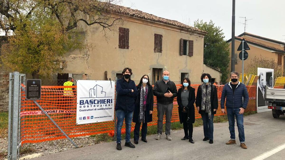 Gambettola, partiti lavori restauro della casa dei nonni di Fellini