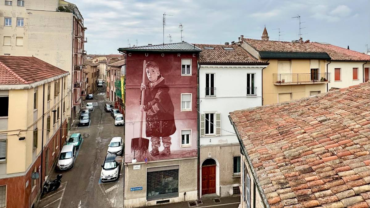 “Il mio murale è un omaggio al cuore di Faenza dopo l’alluvione” VIDEO GALLERY