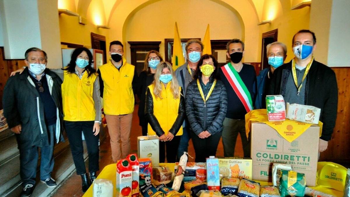 Predappio, da Coldiretti oltre 400 chili di generi alimentari per le famiglie bisognose