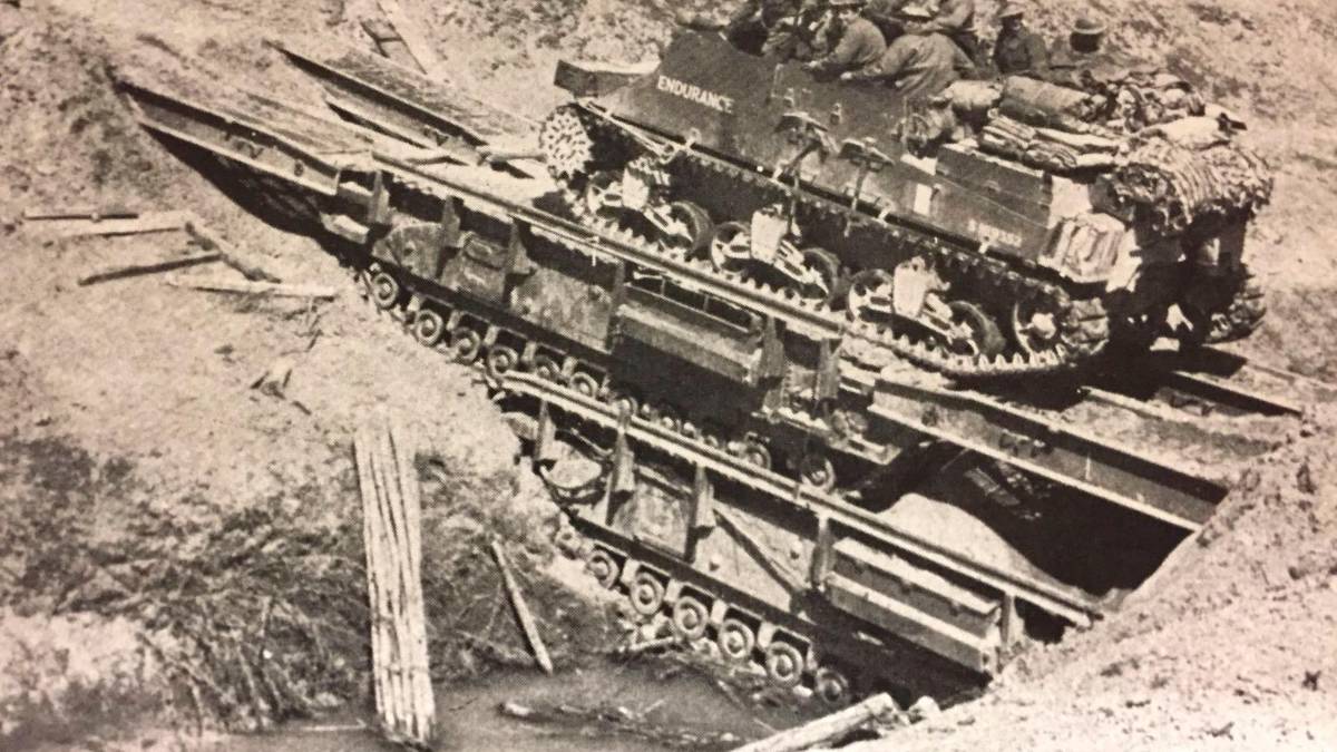 Il passaggio di un carro armato a Ponte Felisio