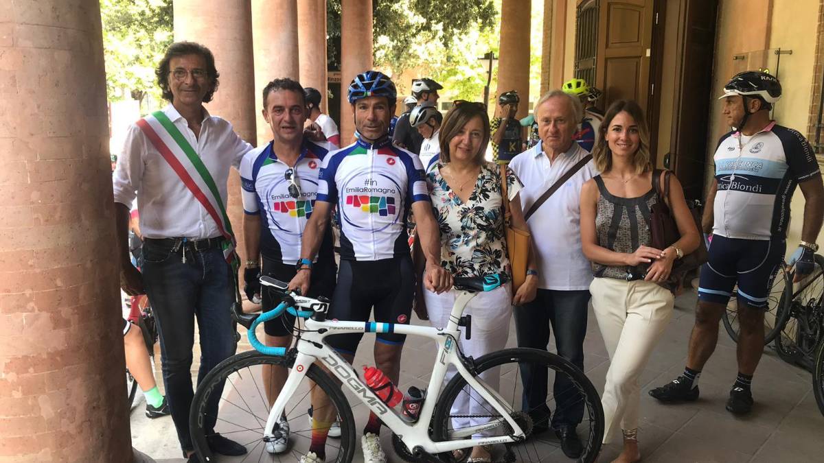 Da Misano a Coriano in bici con Cassani nel ricordo del Sic