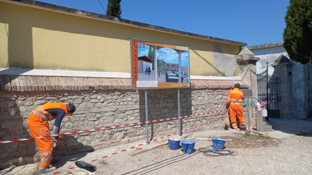 Coriano, verso la conclusione i lavori al cimitero di Passano