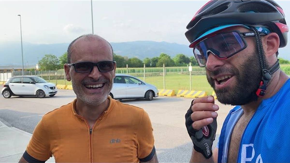 Giorno 1: Partenza da Rovereto e con il mio amico Paolo la salita sembra un po' meno dura