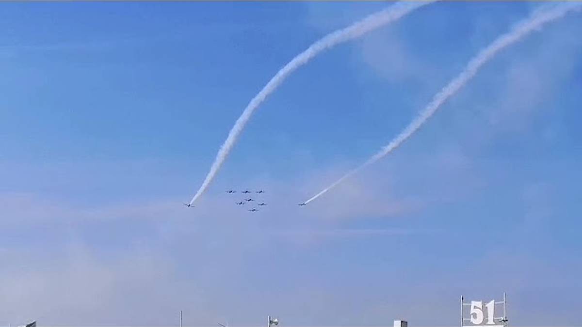 Rimini: Frecce Tricolori, prove di volo VIDEO