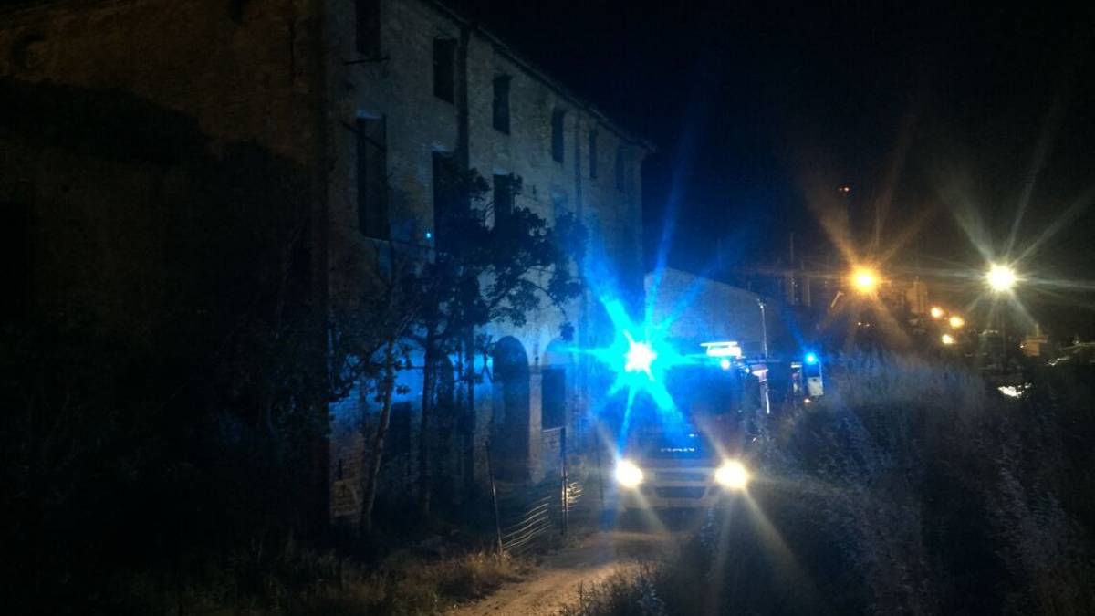 Incendio alla Fabbrica Vecchia di Marina di Ravenna