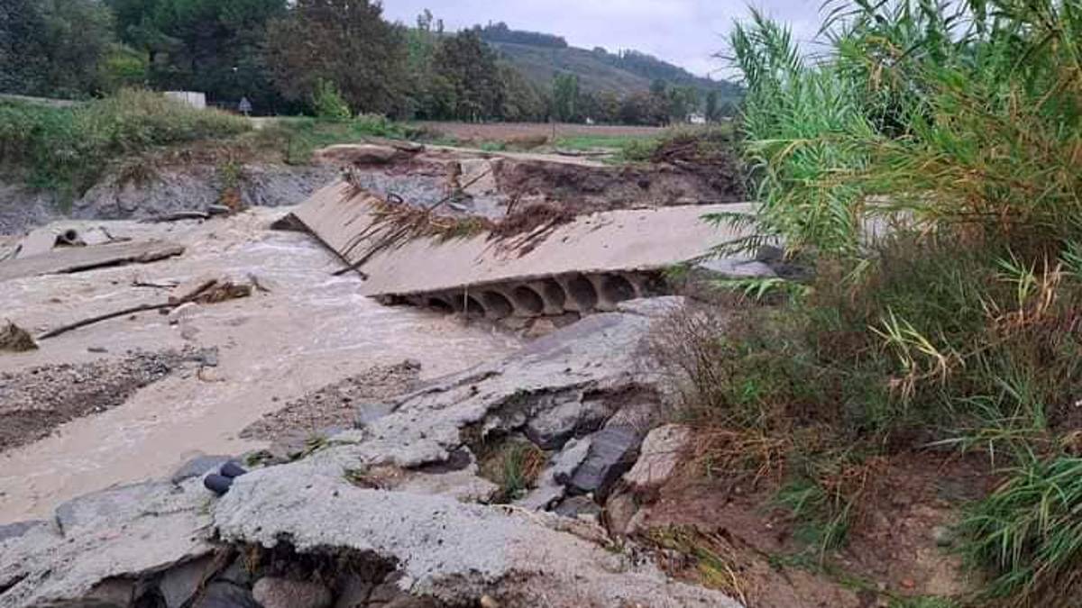 Alcuni dei danni provocati dal maltempo in tutta la Valmarecchia