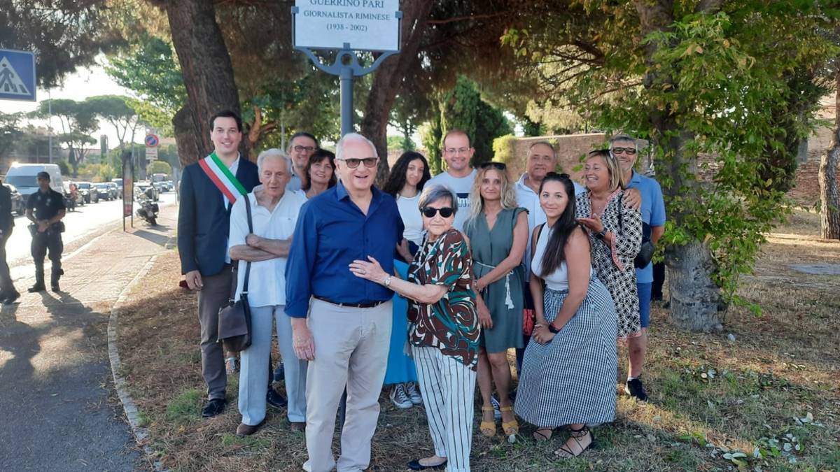 Rimini, ecco la rotonda Guerrino Pari in omaggio allo storico direttore di Vga