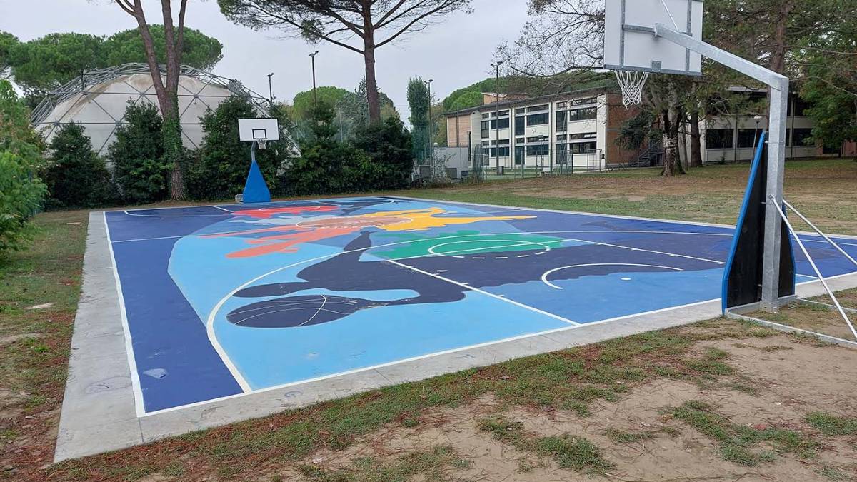 Bagnacavallo, terminato il campo da basket in via Togliatti