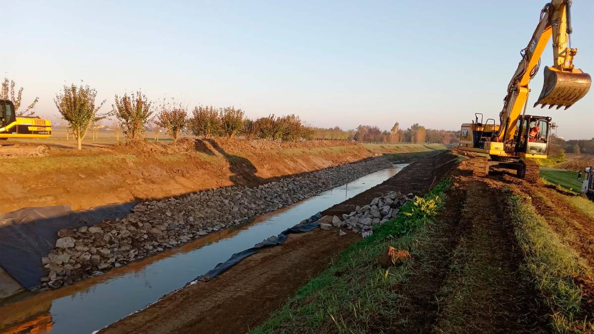 Conselice: sicurezza idraulica, via ai lavori al canale Diversivo in valle