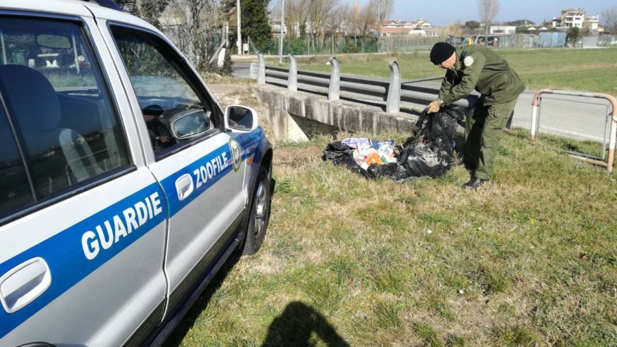 Rifiuti abbandonati a Bellaria, individuato e sanzionato il responsabile