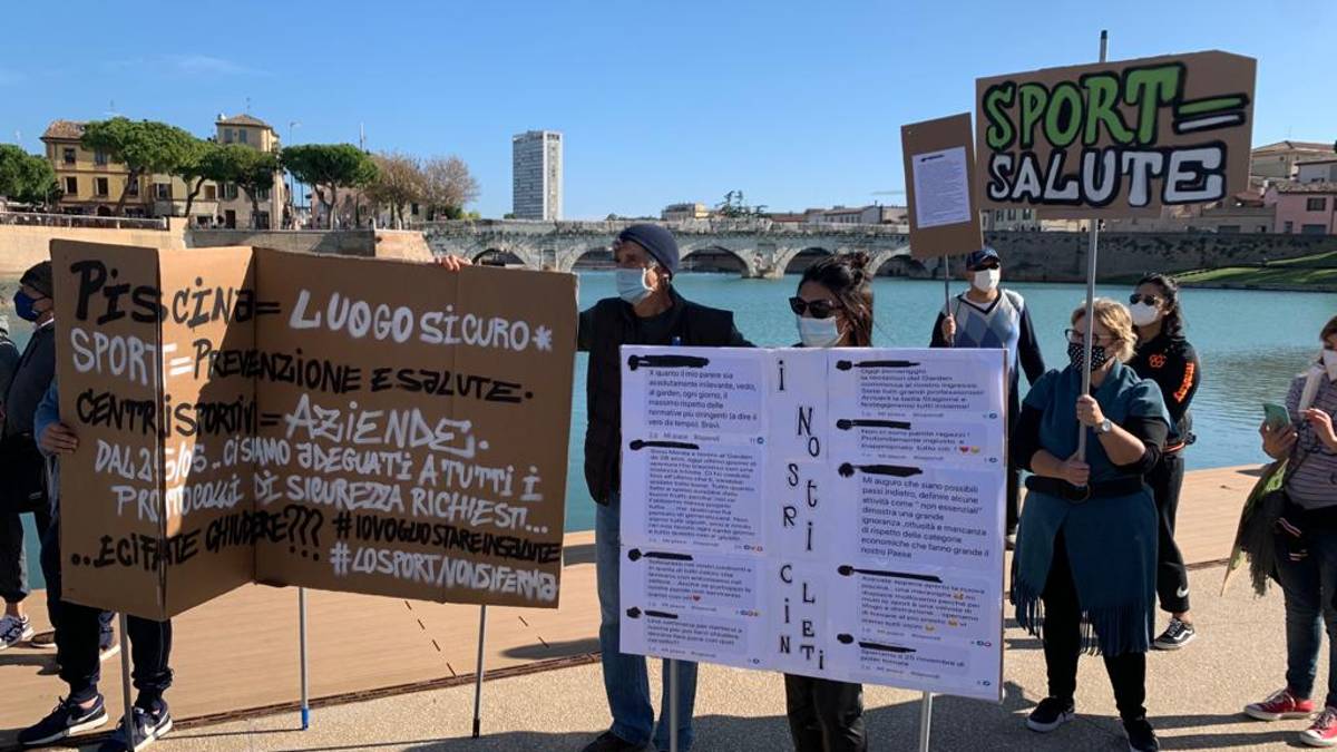 Dpcm. La protesta delle palestre di Rimini. Video e Fotogallery
