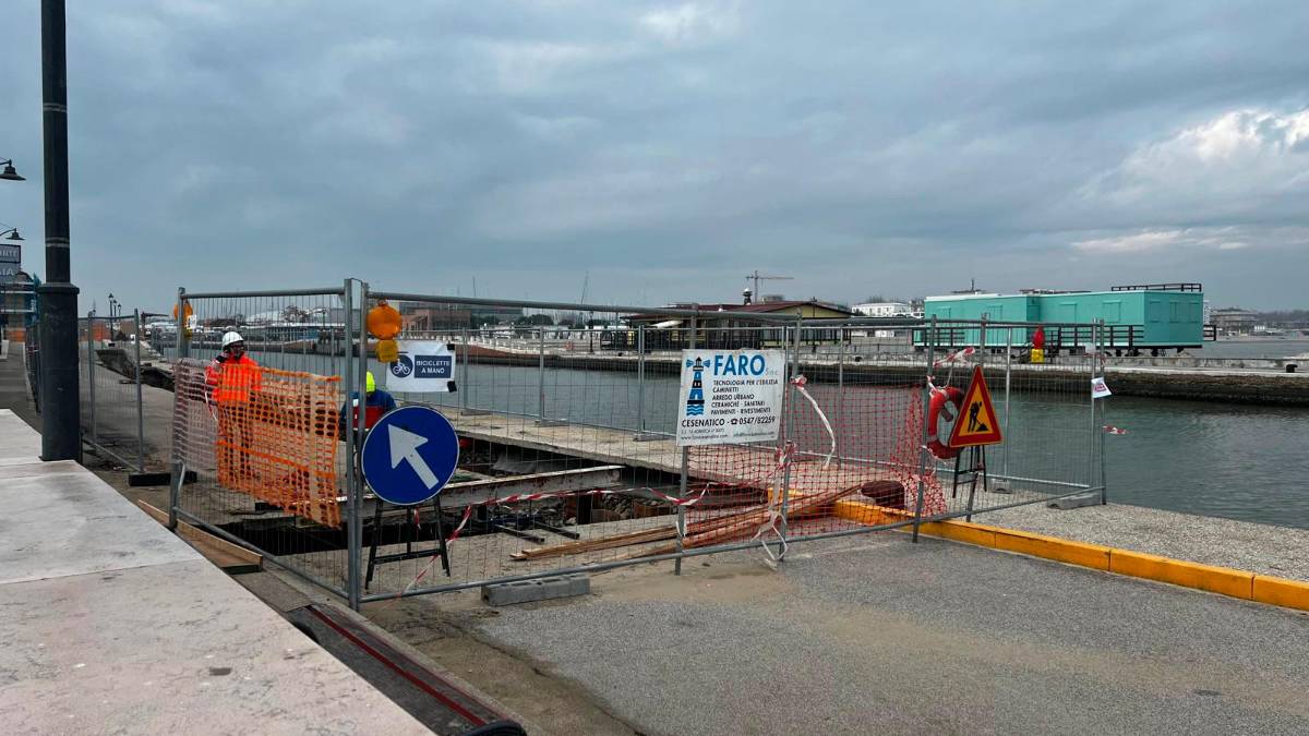 Lavori sul molo