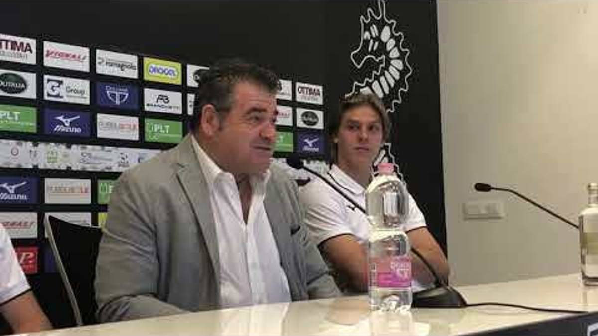 Calcio C, il Cesena presenta Zerbin, Zecca e Giraudo -VIDEO