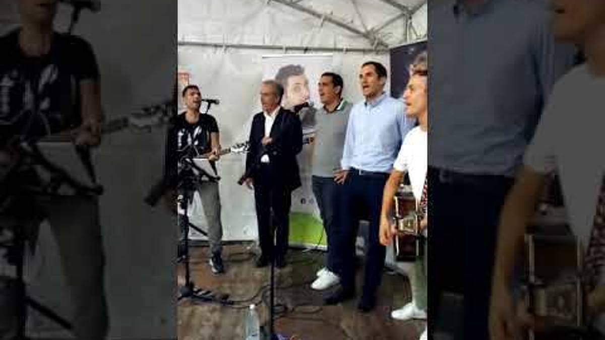 I sindaci di Cesena, Forlì, Ravenna e Rimini cantano Romagna mia