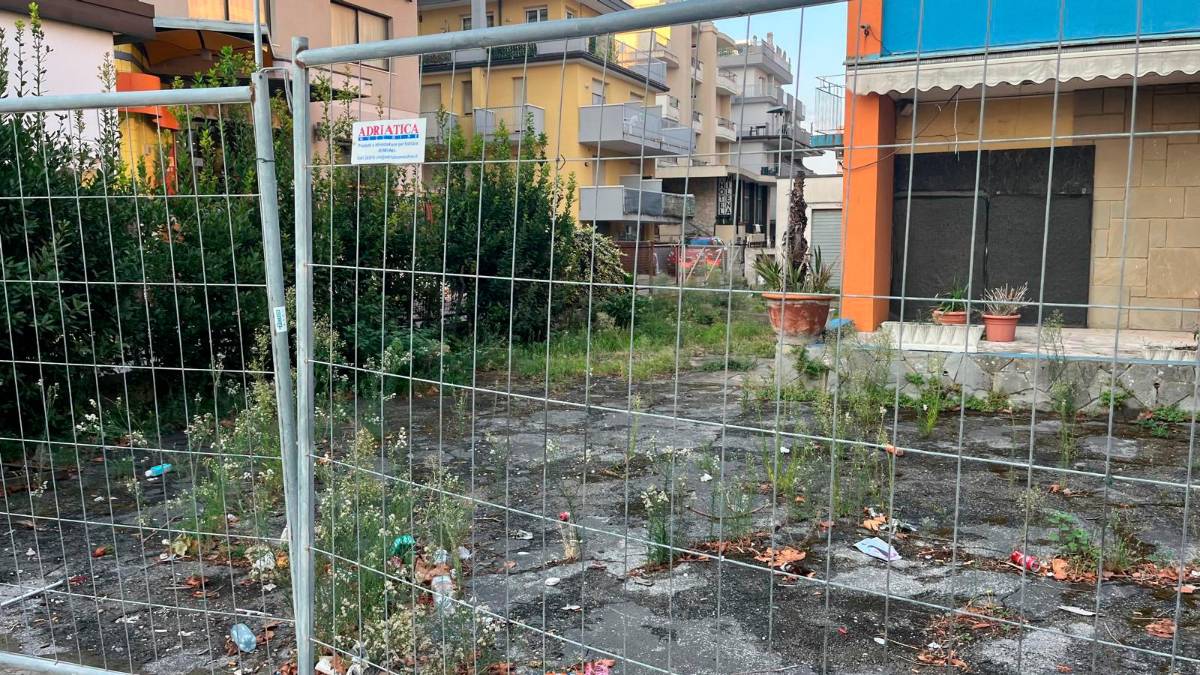 Alcune immagini del degrado nella zona di Miramare