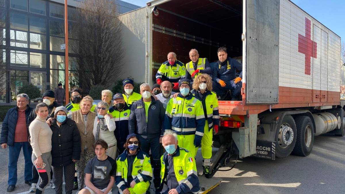 Emergenza ucraina, partito da Cesena il carico di aiuti