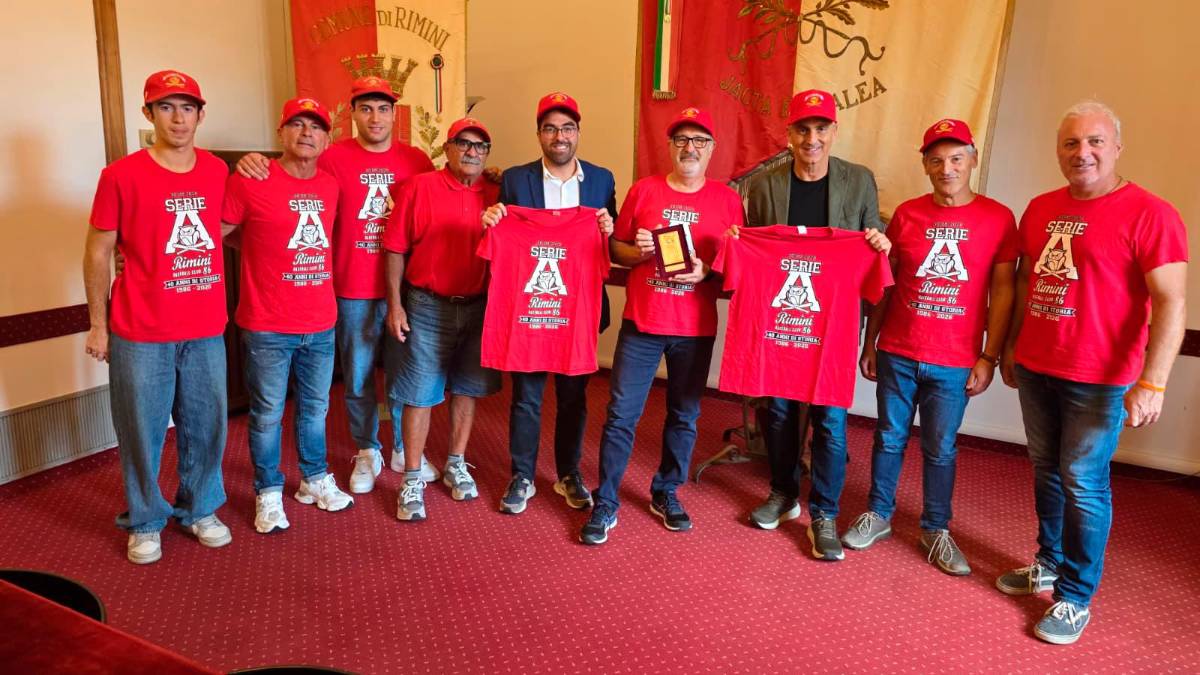 Baseball A Silver, Rimini 86 ricevuto in Comune