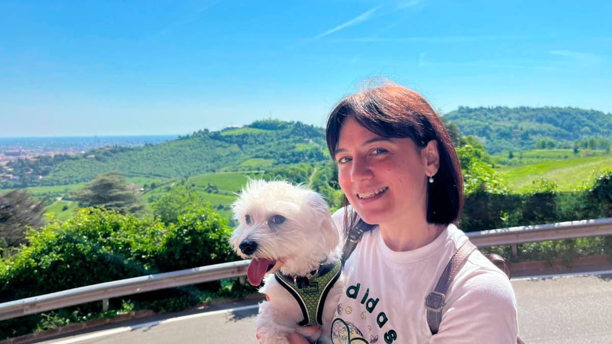 Eleonora Berretti con il suo cane