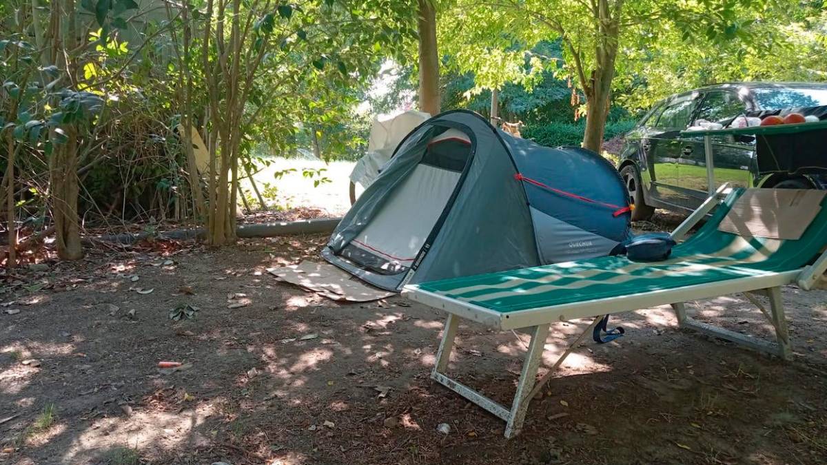 La tenda in cui vive l’uomo