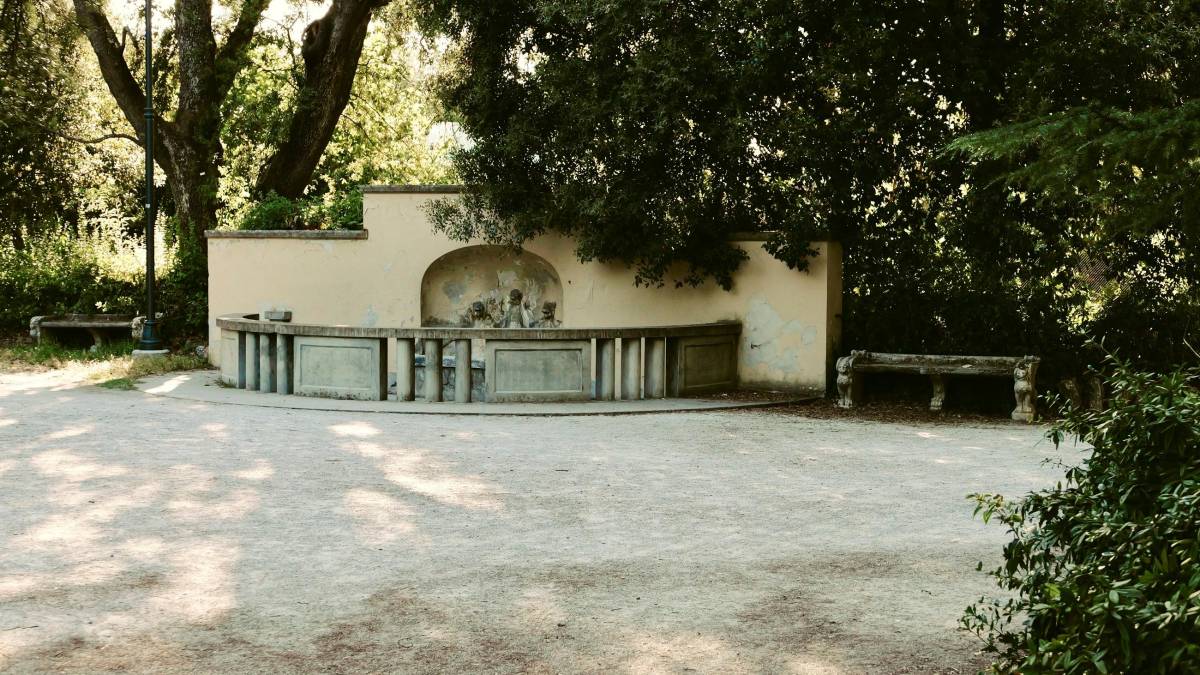 La fontana dei leoni al Parco delle Acque Minerali (foto mmph)