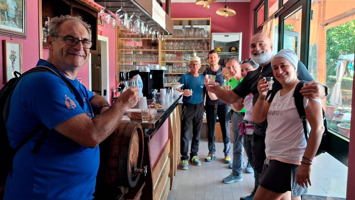 La calda accoglienza di un agriturismo lungo il percorso