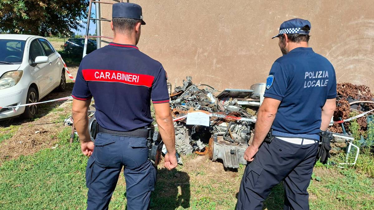 Ravenna, scoperta un’officina abusiva, l’area messa sotto sequestro