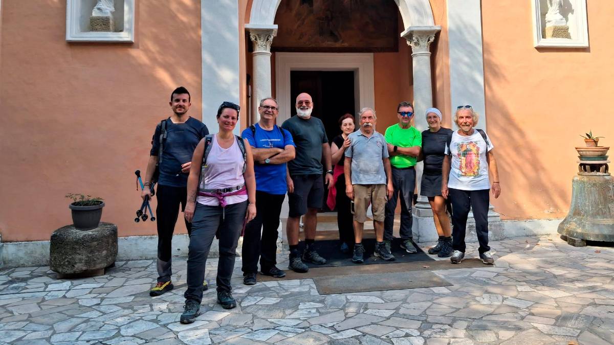 L’arrivo al Santuario della Madonna di Bonora