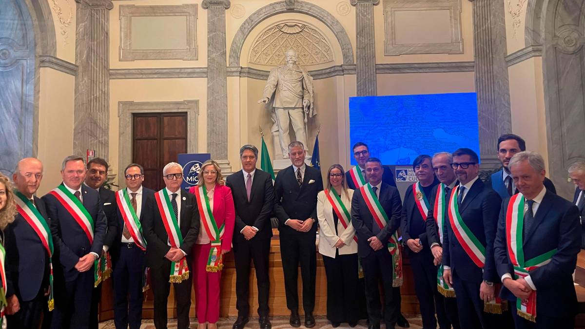 Le delegazioni di Forlì e Cesena a Roma durante la corsa a capitale italiana della cultura