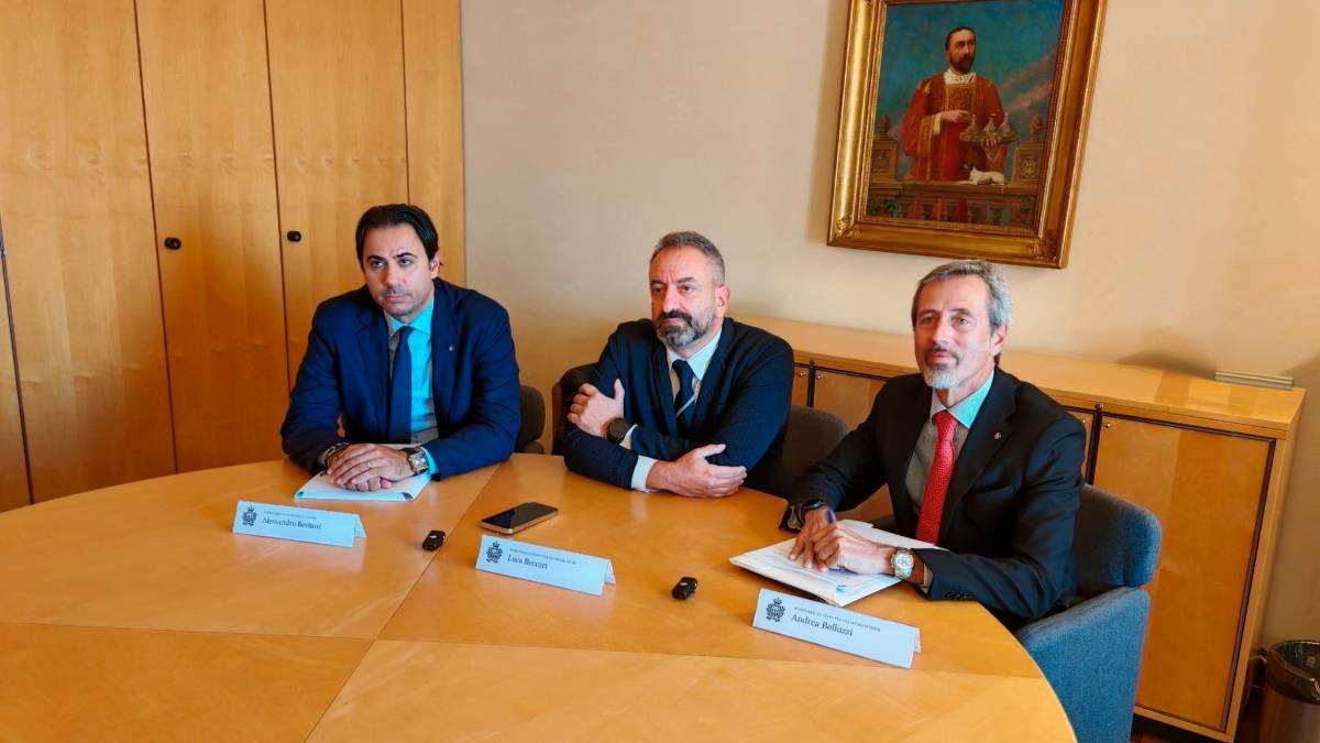 Da sinistra: i segretari di Stato Bevitori, Beccari e Belluzzi