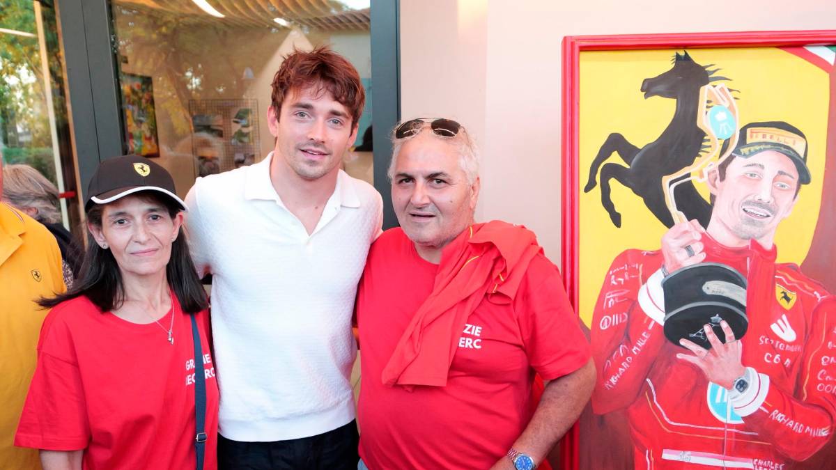 Imola, Leclerc a Spazzate Sassatelli e l’augurio di «rivedersi a fine anno»