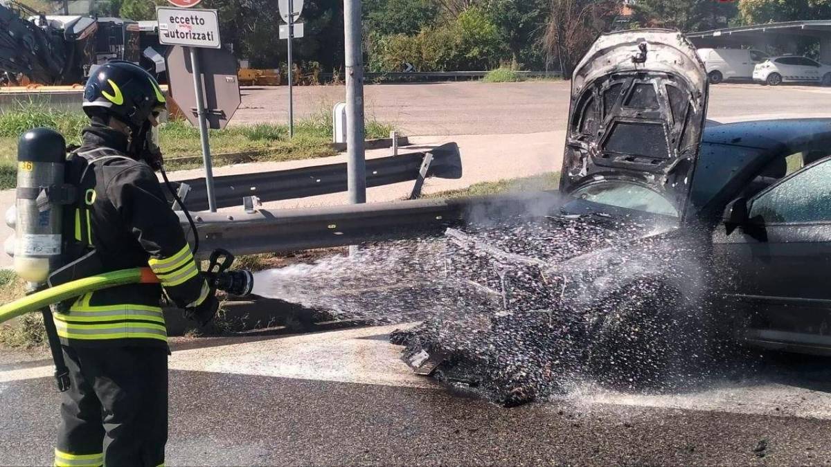 L’intervento dei Vigili del Fuoco